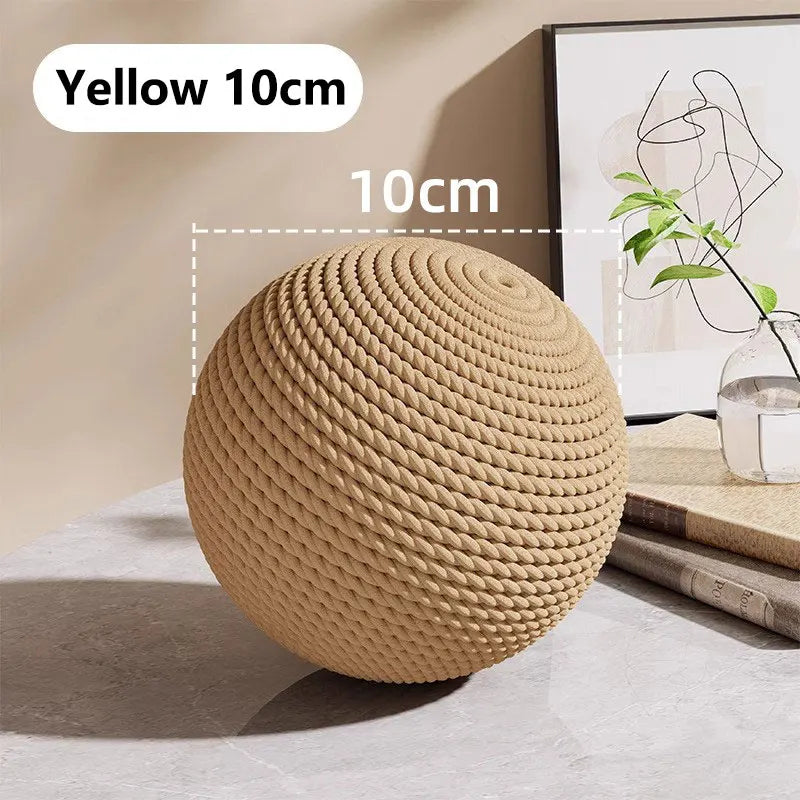 Interactive Sisal Cat Scratching Ball Toy For Kitten Teeth Cleaning Anti Bite Pet Supplies Sounding Toy 10CM  Super Big Cat Ball