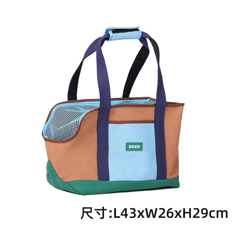 Breathable Pet Carrier Bag Portable Soft Outdoor Walking Travel Carrier Bags for Small Dogs and Cats Pet Products Supplies