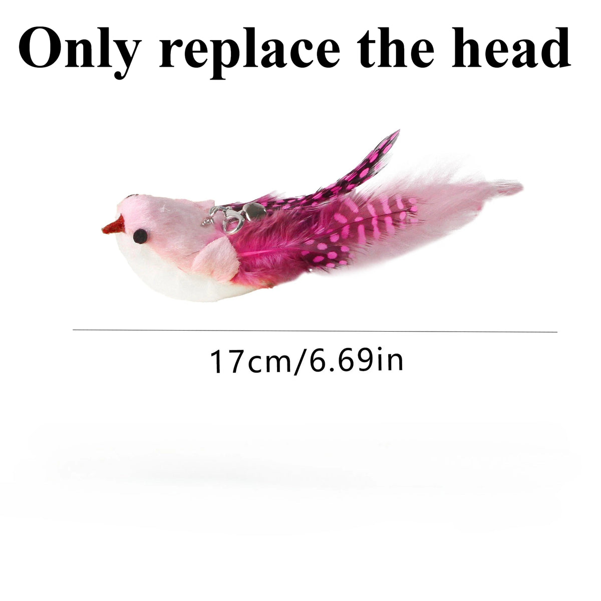 New Handfree Bird Cat Wand with Bell Cat Toys Interactive Powerful Suction Cup for Cats Kitten Hunting Exercise Pet Products
