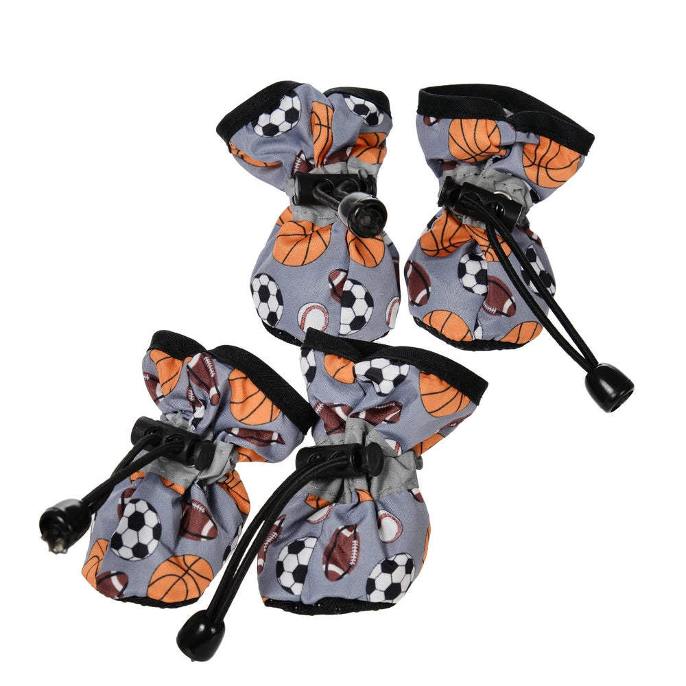 4 Pcs Waterproof Dog Shoes For Small Dogs Chihuahua Adjustable Reflective Rain Boots Puppy Pet Cat Socks Booties Pet Products