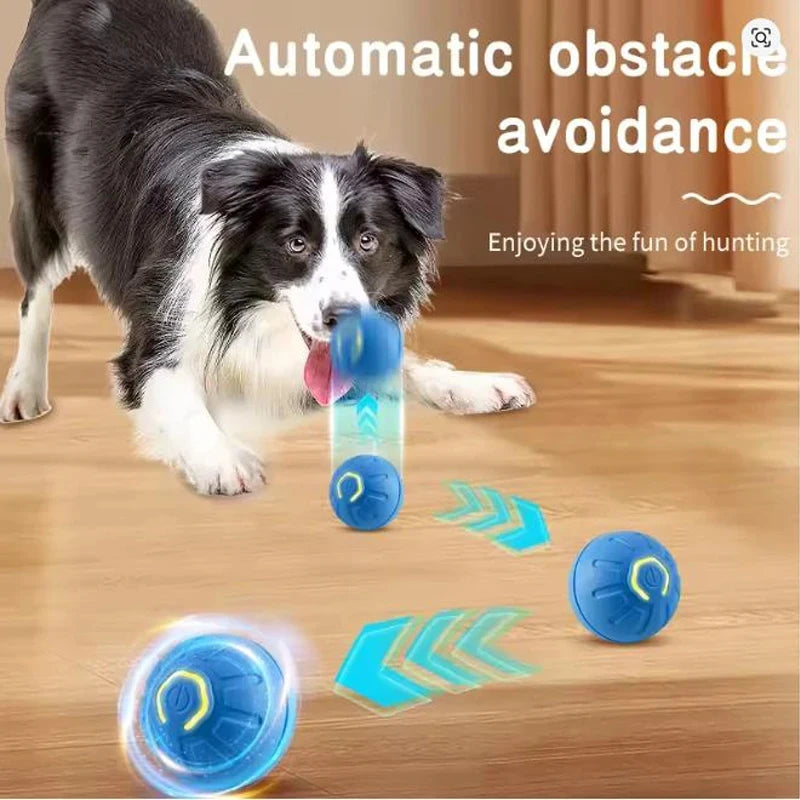 Intelligent Interactive Pet Toy Ball Electronic Automatic Moving Bouncing Ball USB Rechargeable Funny Toy for Puppy Cat Kitty