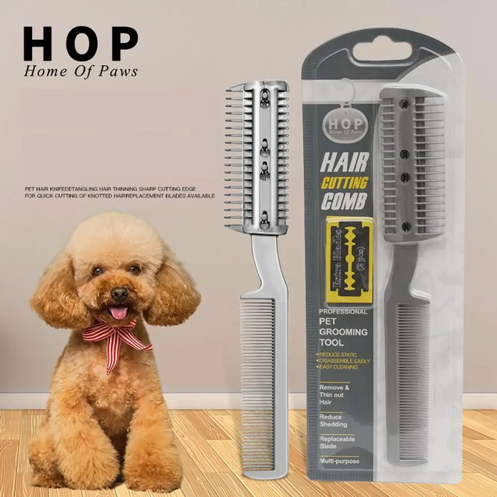 Accessories Cleaning Brush Dogs Razor Comb Safe Durable Pet Razor Comb Universal Pet Hair Cutter