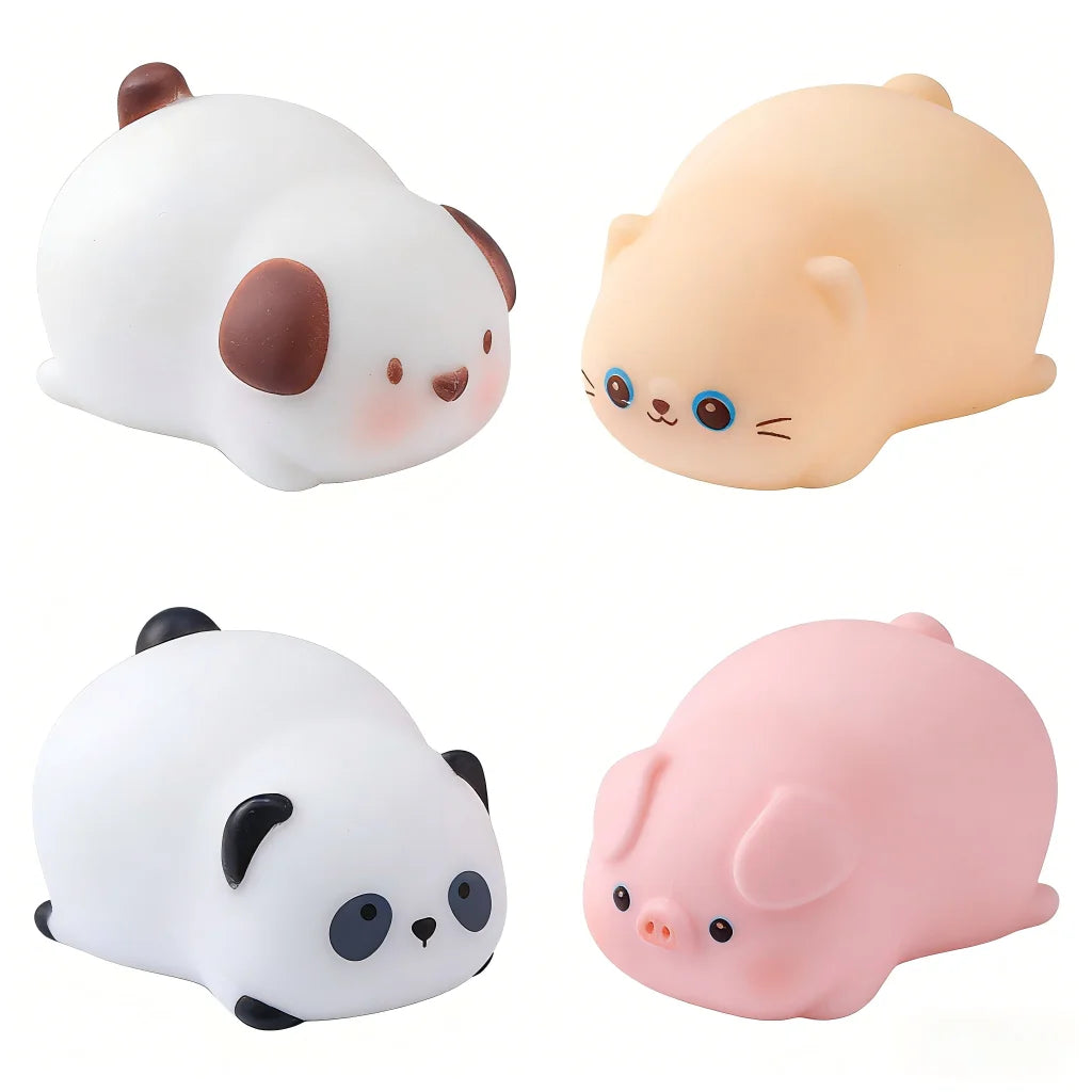 Funny Pulling Pets Squishy Toy Puppy Piggy Stretchy Animal Stress Balls Adults Kids Sensory Play Therapy Anti Anxiety Fidget Toy