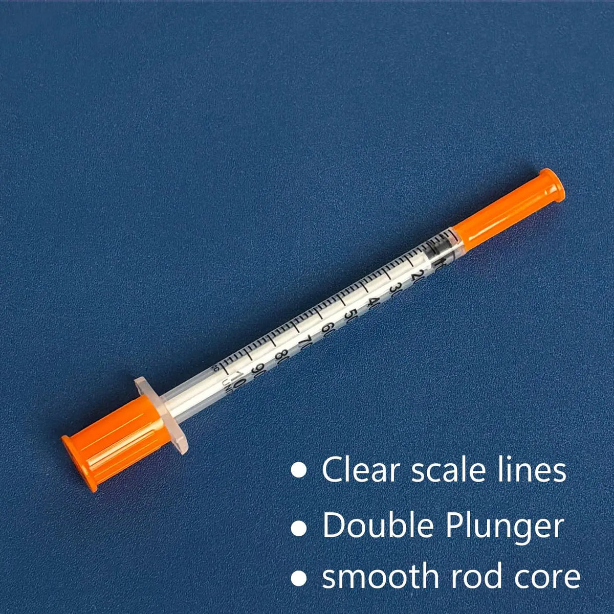 Disposable Syringe Syringes with Needles 0.5/1ml 100Pcs Individually Wrapped Clear Accurate Scale for Laboratory Pet Supplies
