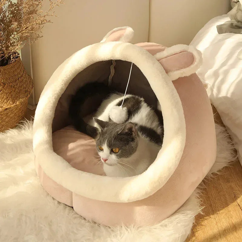 Washable Pet Lounger Cushions, Cat Mat Beds, Warm And Soft Baskets, Cozy Warm Cat Kennels House Tents, Small Pet Dogs For Winter
