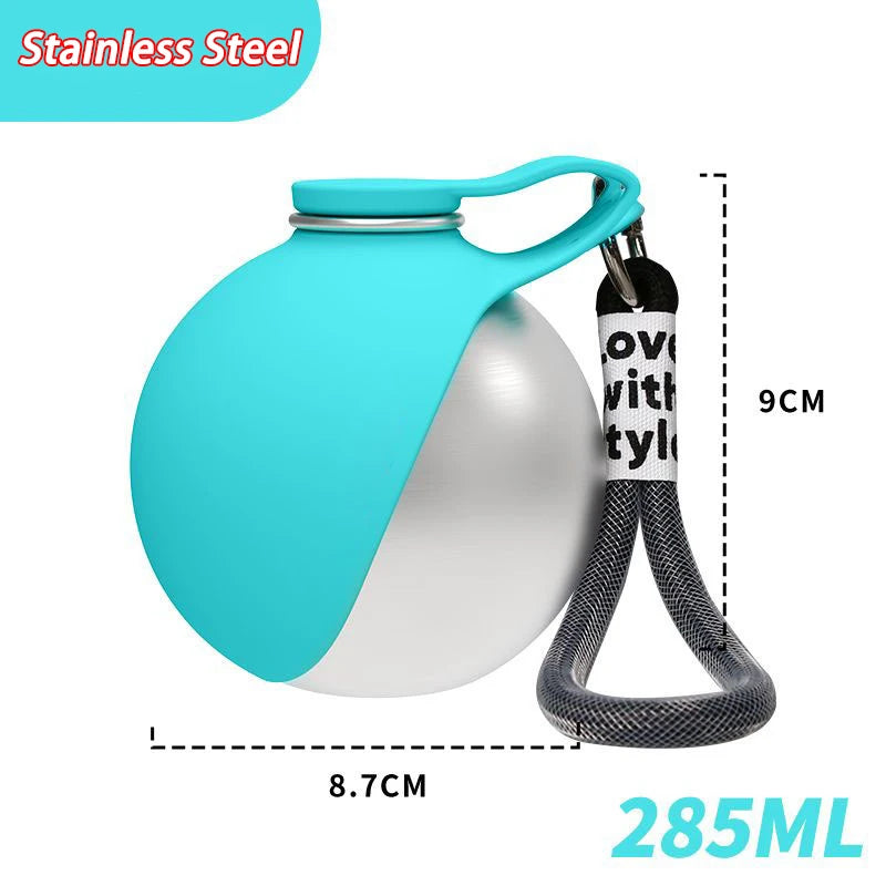 285/545ML Leak-Proof Feeder Dogs Bottle For Outdoor Small Dog Portable Dog Drinker 2-in-1 Silicon Lightweight Pet Supplies