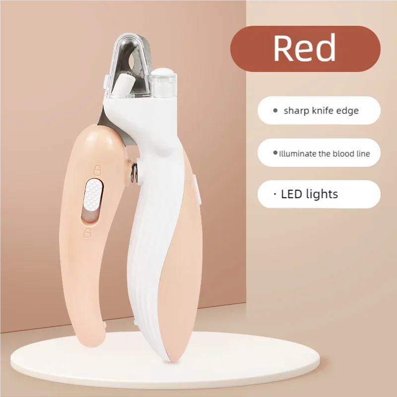 Professional Pet Nail Clippers for Dogs Cats & Small Animals LED Light Included Paw Nail Tri Animals Paw Nail Trimmer Pet Supply
