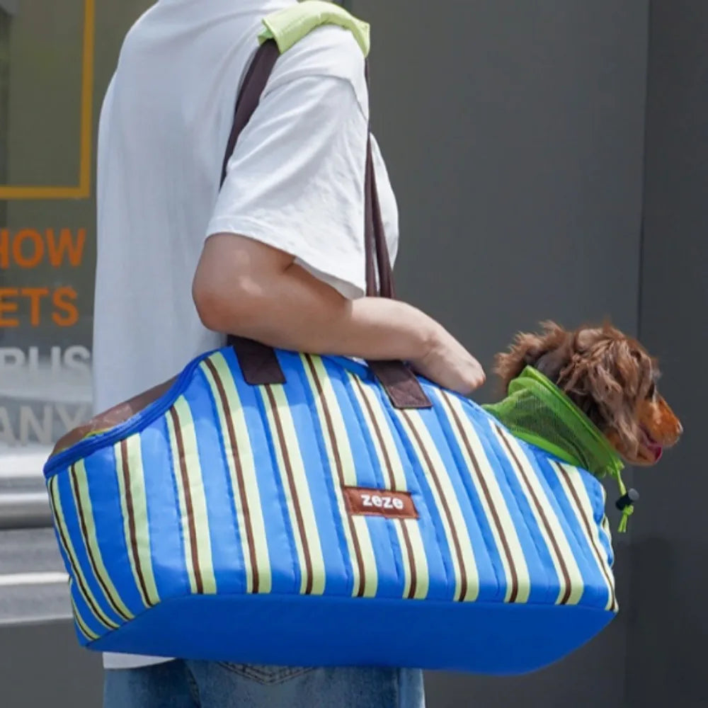 Breathable Pet Carrier Bag Portable Soft Outdoor Walking Travel Carrier Bags for Small Dogs and Cats Pet Products Supplies