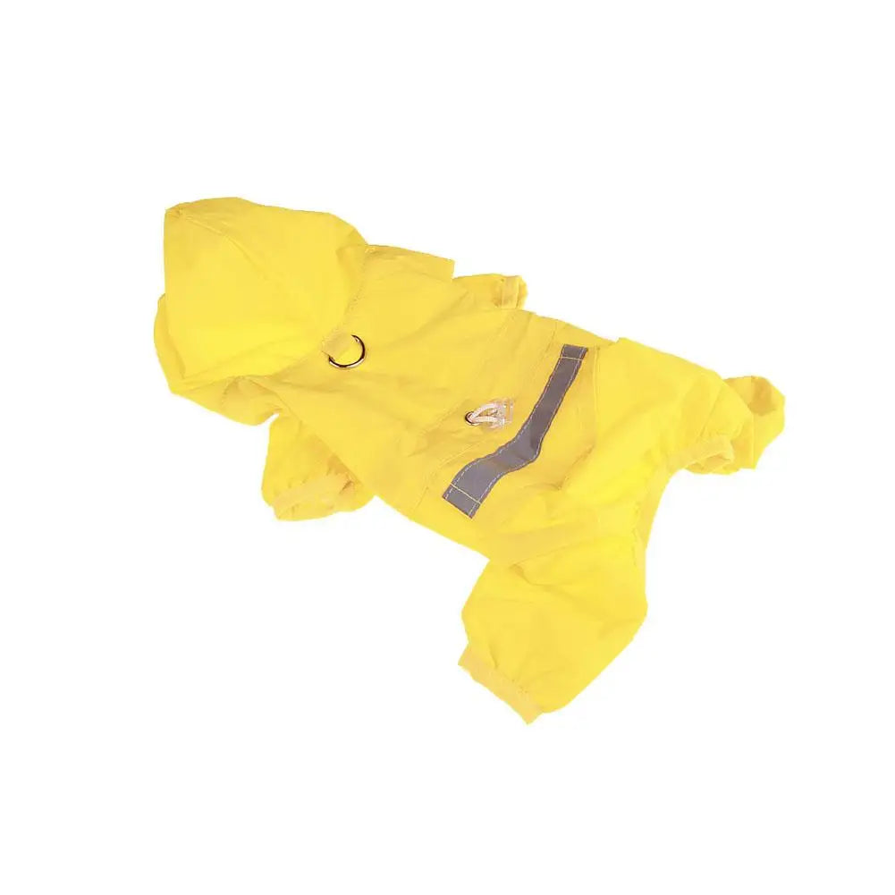 Casual Pet Dog Rain Coat Puppy Clothes Cat Raincoat Waterproof Jacket Outdoor Rainwear Hood Apparel Jumpsuit Pet Supplies Chien