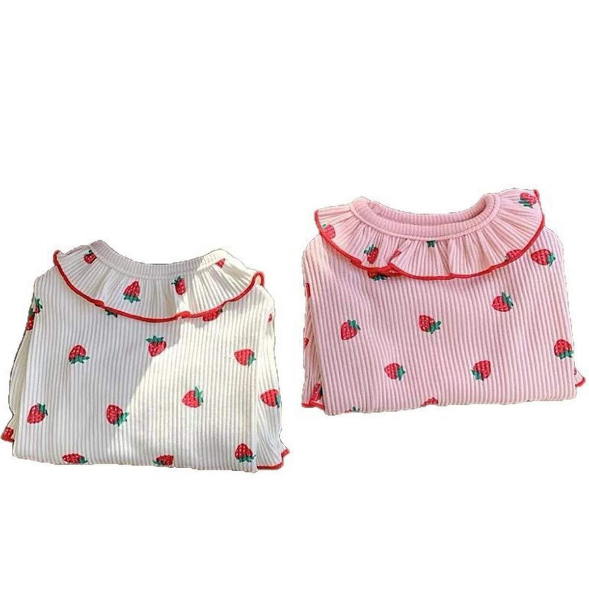 Strawberry Small Dog Clothes Summer Breathable Clothing for Cat Cute Dog Clothing for Small Dog Vest Ruffled Collar Pet Clothes