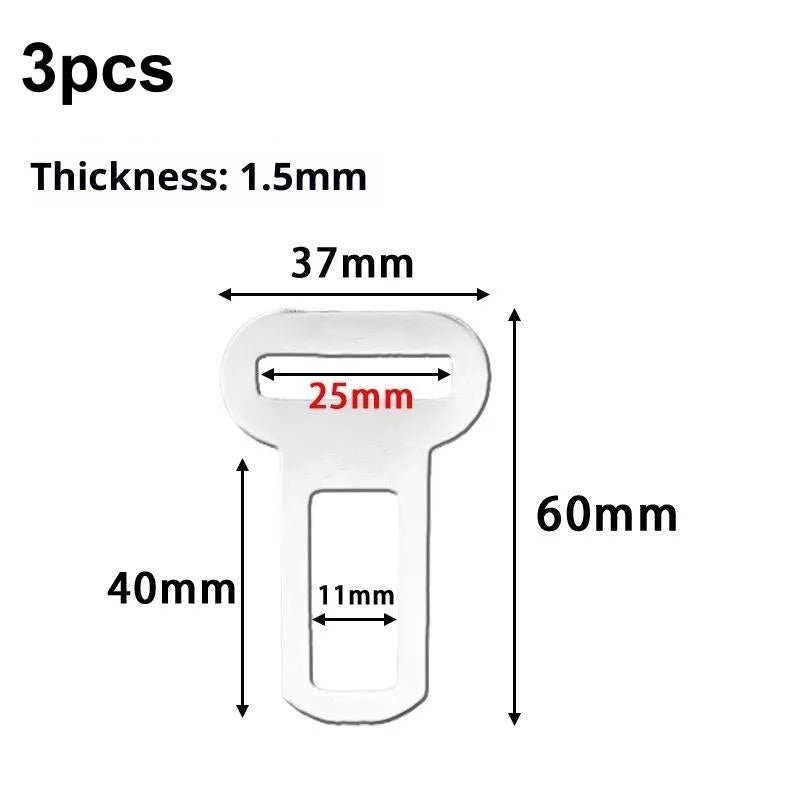 Pet Seat Belt Adapter 5Pcs Heavy Duty Metal Clip For Dog Car Travel Universal Fit Locking Buckle Accessories