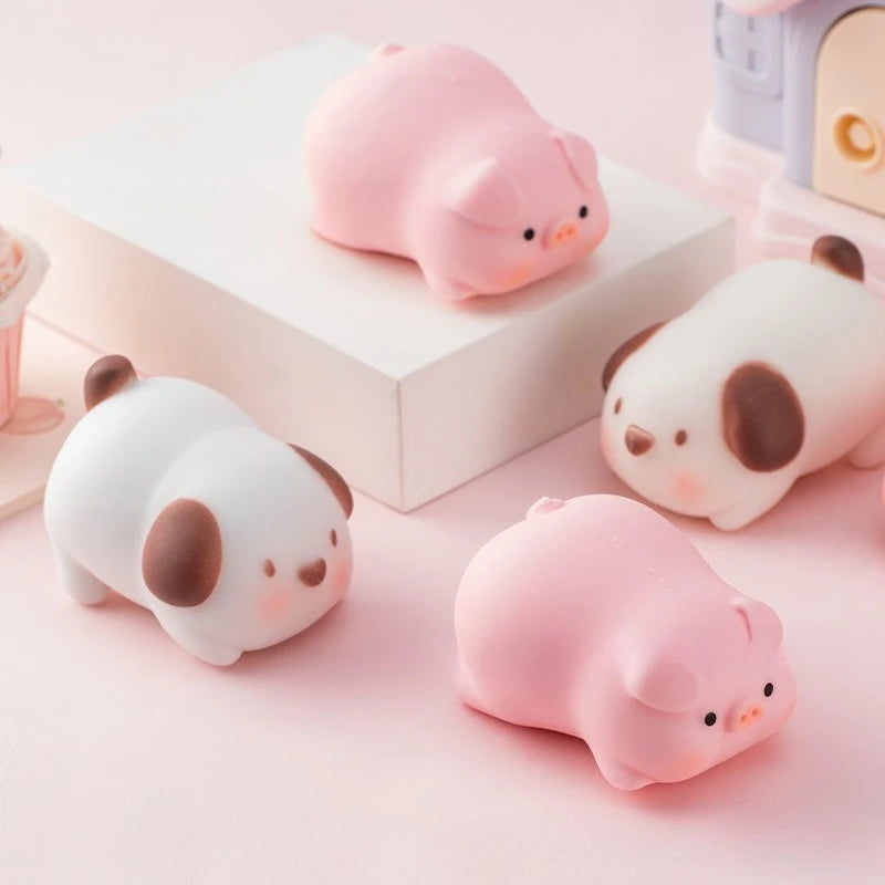 Funny Pulling Pets Squishy Toy Puppy Piggy Stretchy Animal Stress Balls Adults Kids Sensory Play Therapy Anti Anxiety Fidget Toy