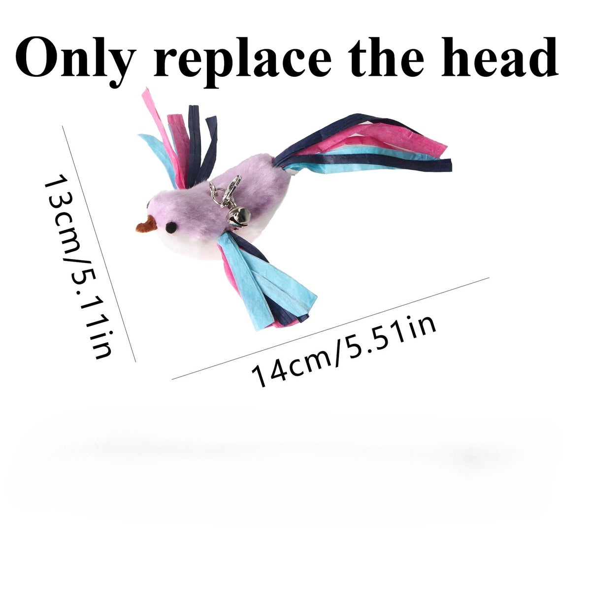 New Handfree Bird Cat Wand with Bell Cat Toys Interactive Powerful Suction Cup for Cats Kitten Hunting Exercise Pet Products