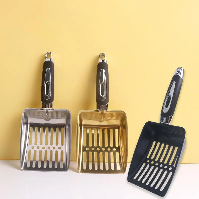 Pet Cleanning Tool Pet Products Metal Long Handle Scoop Cat Sand Cleaning For Dog Cat Clean Feces Supplies Cat Litter Shovel