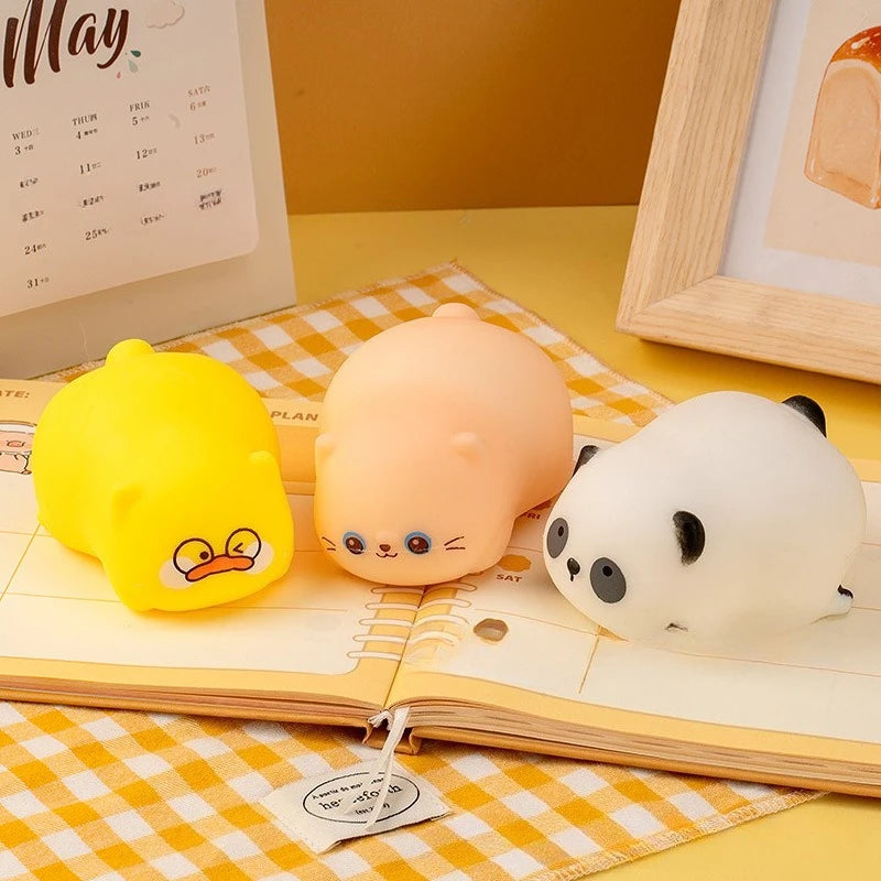 Funny Pulling Pets Squishy Toy Puppy Piggy Stretchy Animal Stress Balls Adults Kids Sensory Play Therapy Anti Anxiety Fidget Toy