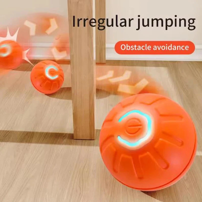 Intelligent Interactive Pet Toy Ball Electronic Automatic Moving Bouncing Ball USB Rechargeable Funny Toy for Puppy Cat Kitty