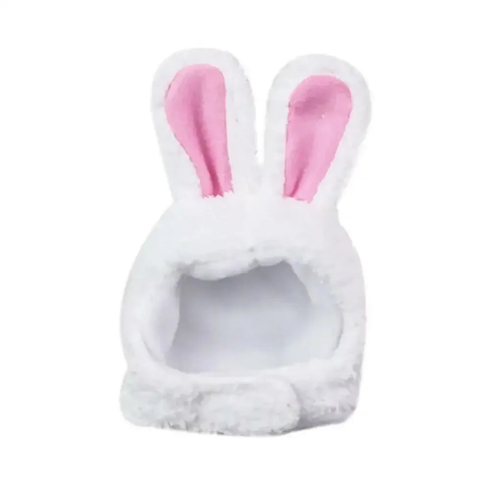 Cat Decorative Pet Products New Warm Cat Head Cover  Clothes Plush Cat Rabbit Hat Pet Ear Hat Accessories Lamb T8T4