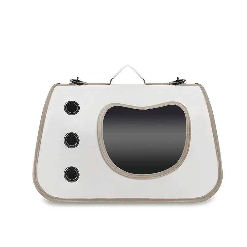 Foldable Pet Carrier Bag Breathable Portable Shoulder Travel Bag for Small Dogs Cats Kitten Outdoor Use