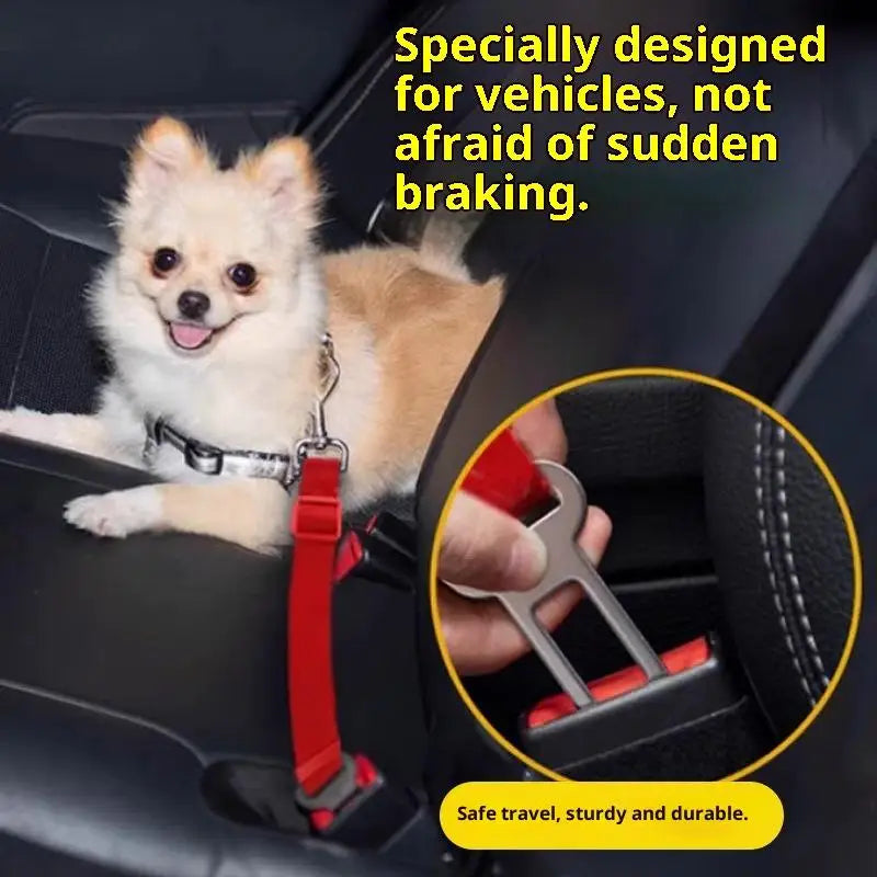 Pet Seat Belt Adapter 5Pcs Heavy Duty Metal Clip For Dog Car Travel Universal Fit Locking Buckle Accessories