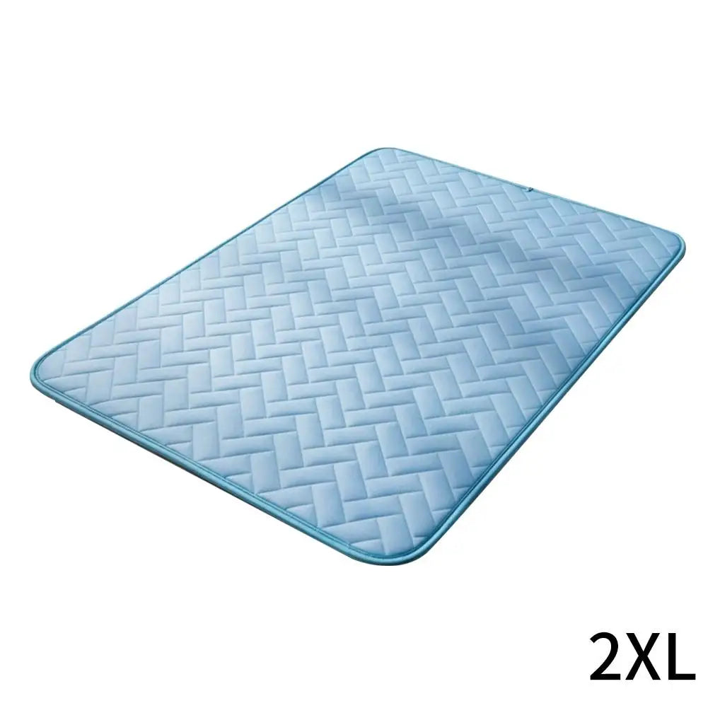 Dog Cooling Mat Pad Summer Breathable Pet Mat Portable Washable Urine Pad Cat And Dog Training Ice Pad