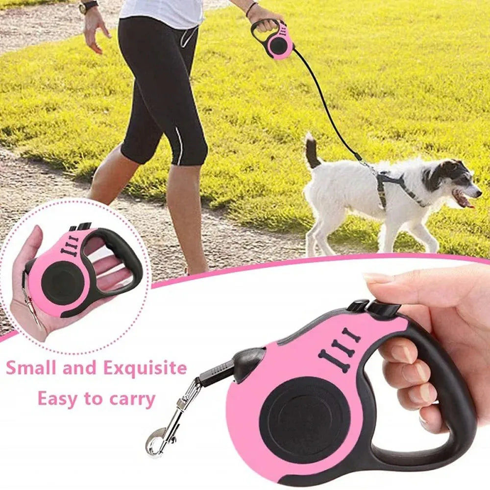 3M Retractable Dog Nylon Leash Pet Leash Traction Rope Belt Automatic Flexible Leash For Small Medium Dog Pet Products