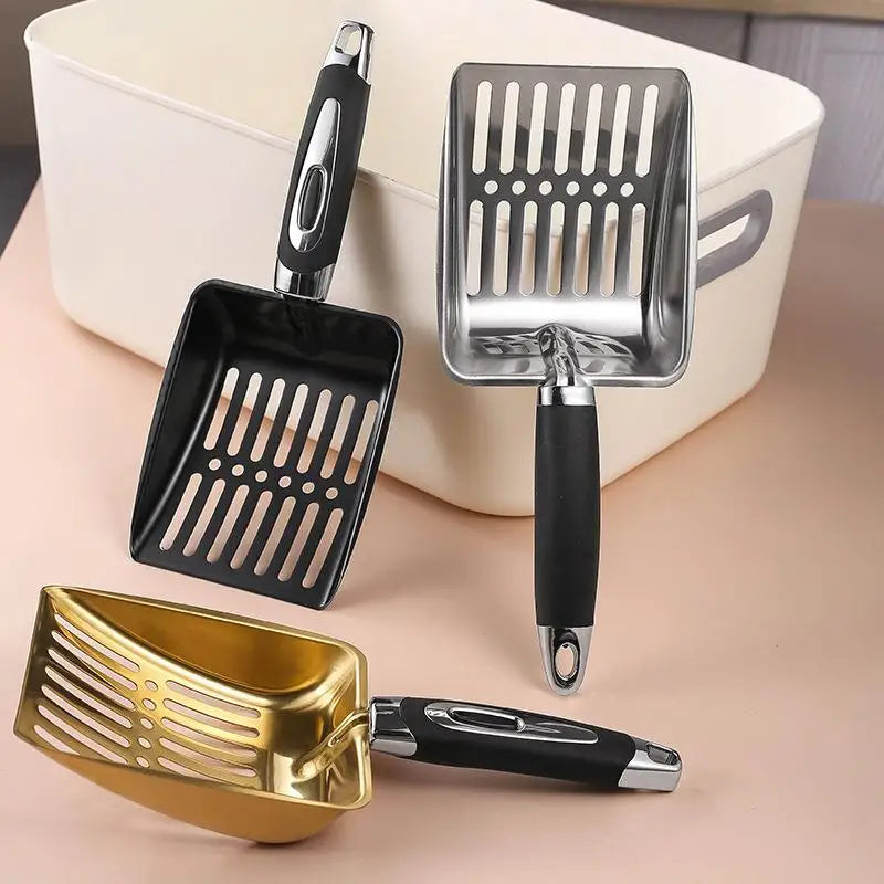 Pet Cleanning Tool Pet Products Metal Long Handle Scoop Cat Sand Cleaning For Dog Cat Clean Feces Supplies Cat Litter Shovel
