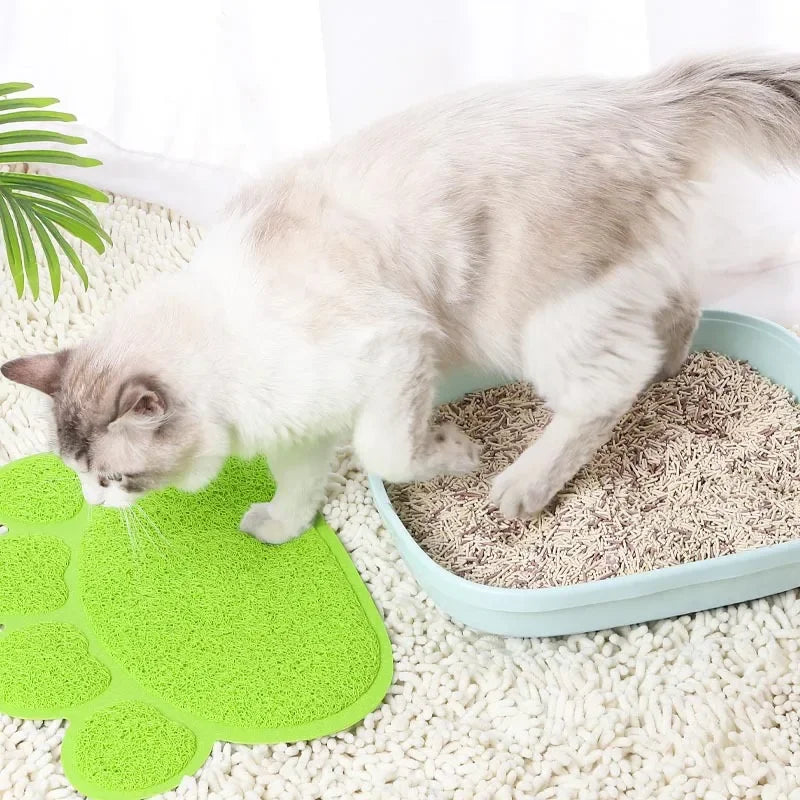 New Cat Litter Mat Pet Meal Pad Anti Dirt Prevent Slippery Cushion Splashing Sand Rug Cats Cage Foot Mat Dog Carpet Pet Products