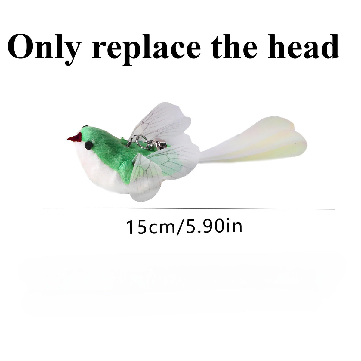 New Handfree Bird Cat Wand with Bell Cat Toys Interactive Powerful Suction Cup for Cats Kitten Hunting Exercise Pet Products