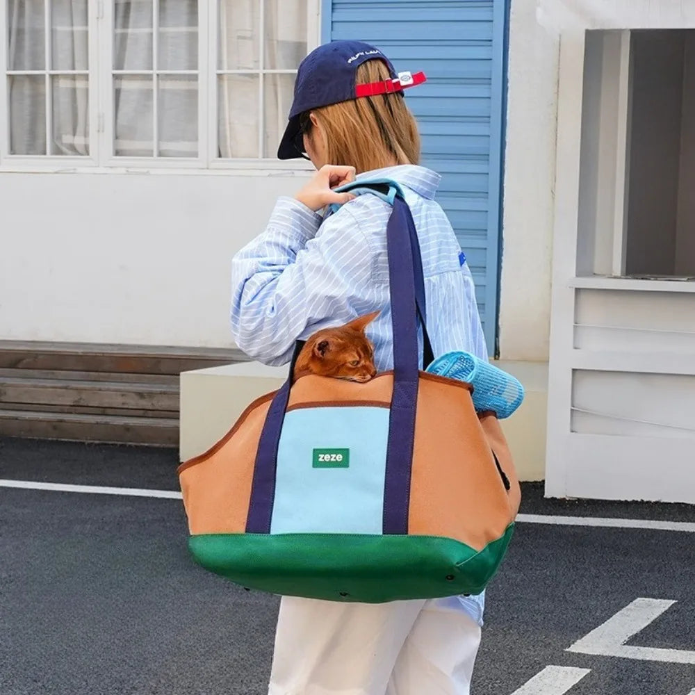 Breathable Pet Carrier Bag Portable Soft Outdoor Walking Travel Carrier Bags for Small Dogs and Cats Pet Products Supplies