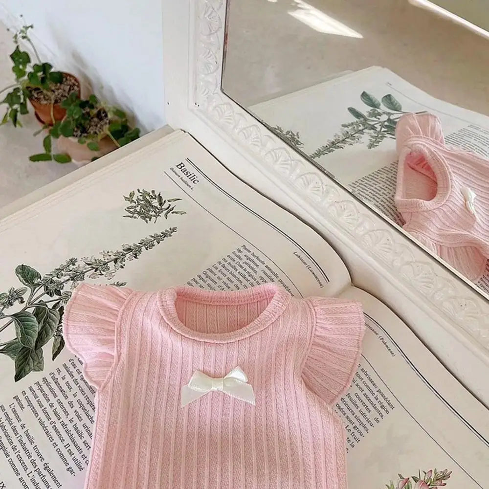 Cute Bow Dog Vest 2026 Dog Clothes Puppy Pullover Summer Pet Clothes Breathable Two-Legged Clothes Solid Color Cat Pet Products