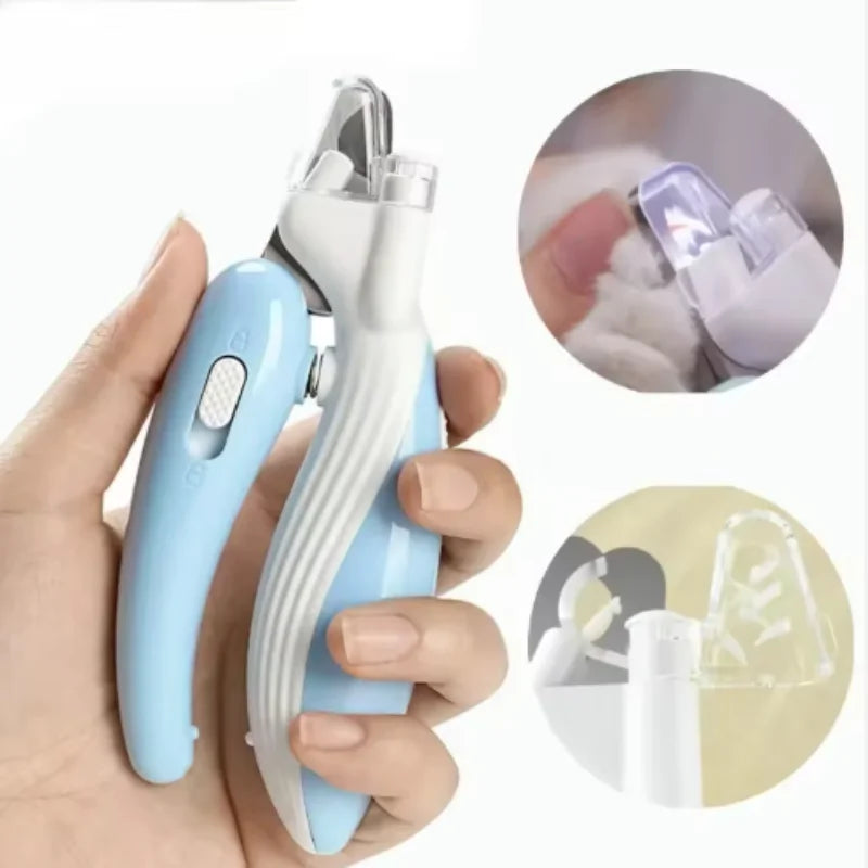 Professional Pet Nail Clippers for Dogs Cats & Small Animals LED Light Included Paw Nail Tri Animals Paw Nail Trimmer Pet Supply
