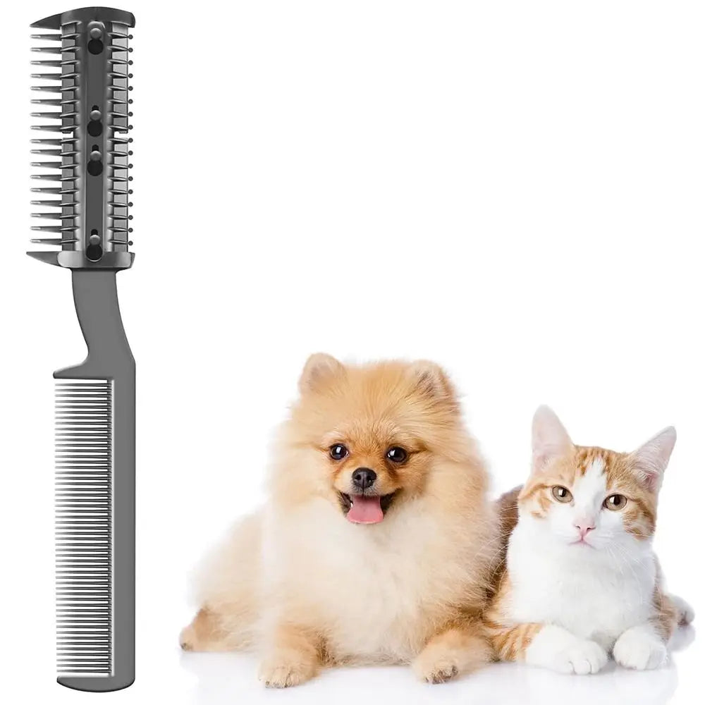 Accessories Cleaning Brush Dogs Razor Comb Safe Durable Pet Razor Comb Universal Pet Hair Cutter