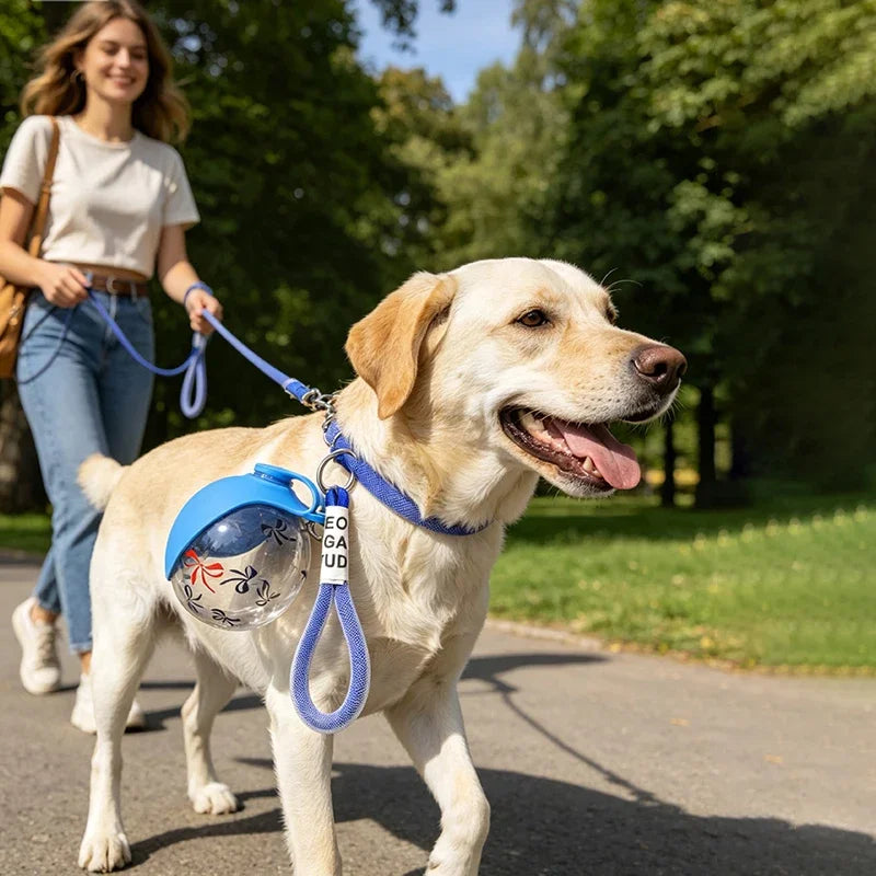 285/545ML Leak-Proof Feeder Dogs Bottle For Outdoor Small Dog Portable Dog Drinker 2-in-1 Silicon Lightweight Pet Supplies
