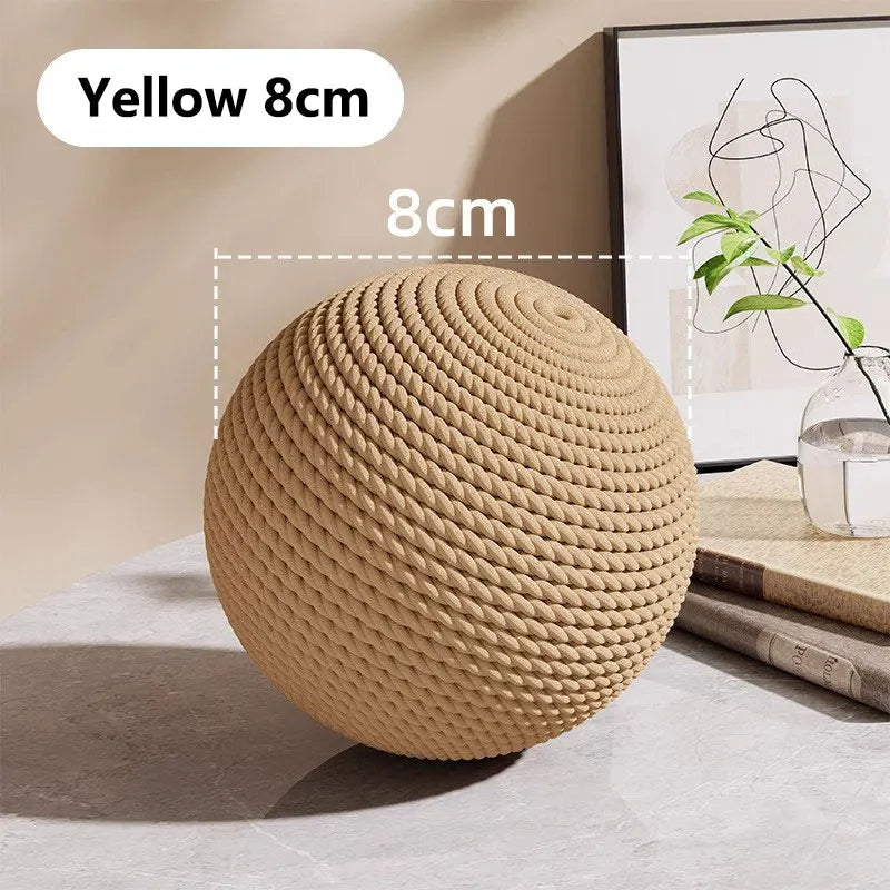 Interactive Sisal Cat Scratching Ball Toy For Kitten Teeth Cleaning Anti Bite Pet Supplies Sounding Toy 10CM  Super Big Cat Ball