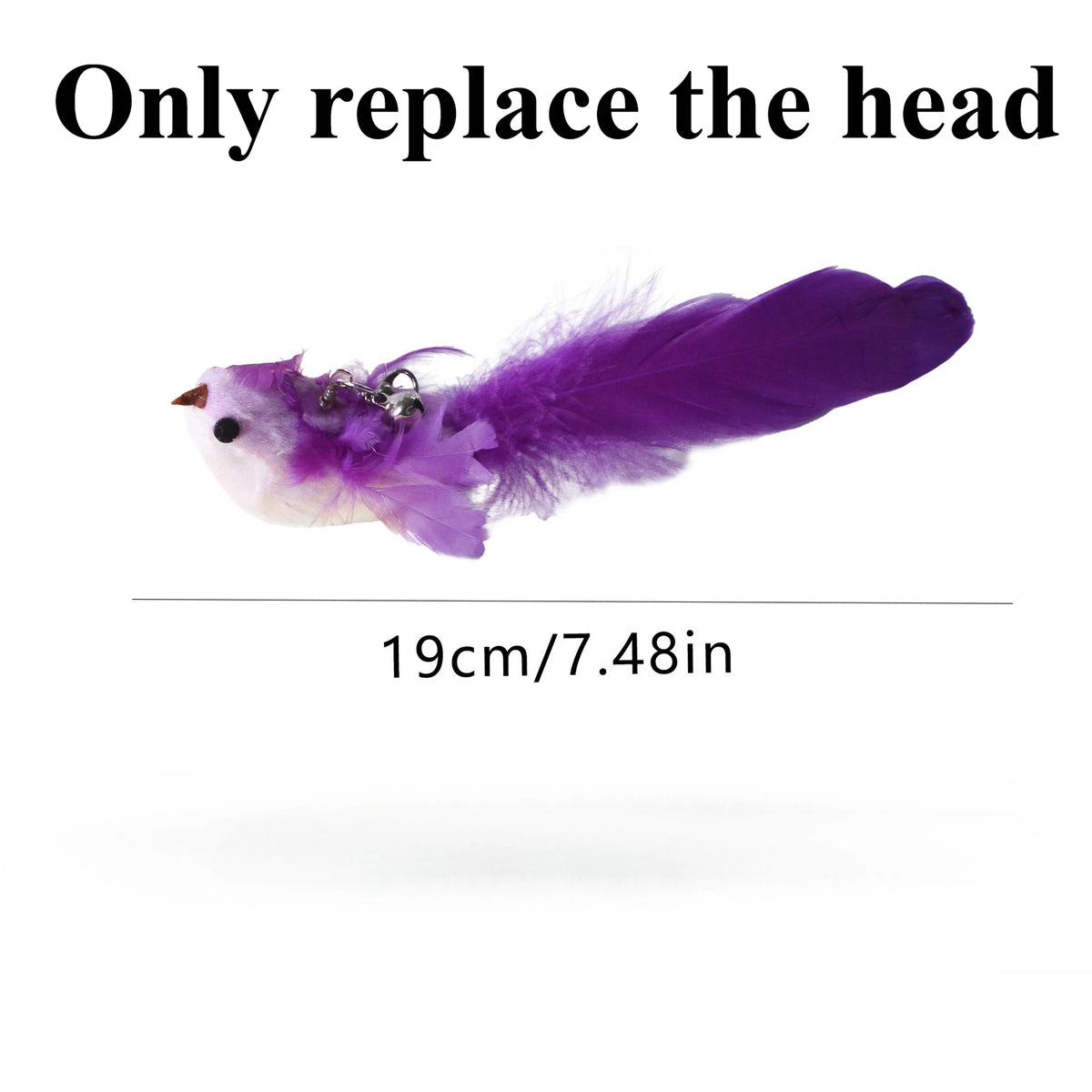 New Handfree Bird Cat Wand with Bell Cat Toys Interactive Powerful Suction Cup for Cats Kitten Hunting Exercise Pet Products
