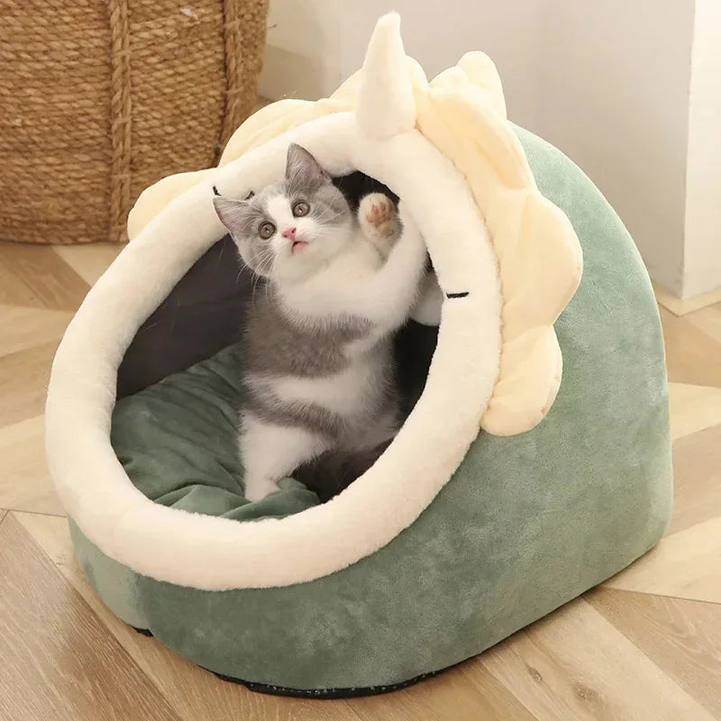 Washable Pet Lounger Cushions, Cat Mat Beds, Warm And Soft Baskets, Cozy Warm Cat Kennels House Tents, Small Pet Dogs For Winter