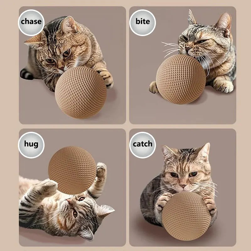 Interactive Sisal Cat Scratching Ball Toy For Kitten Teeth Cleaning Anti Bite Pet Supplies Sounding Toy 10CM  Super Big Cat Ball