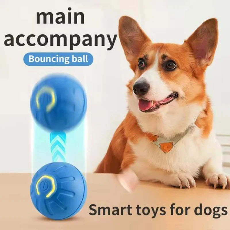 Intelligent Interactive Pet Toy Ball Electronic Automatic Moving Bouncing Ball USB Rechargeable Funny Toy for Puppy Cat Kitty