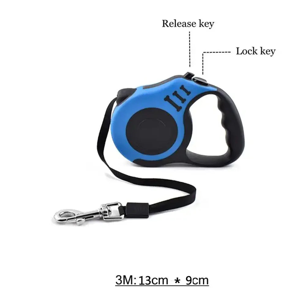 3M Retractable Dog Nylon Leash Pet Leash Traction Rope Belt Automatic Flexible Leash For Small Medium Dog Pet Products