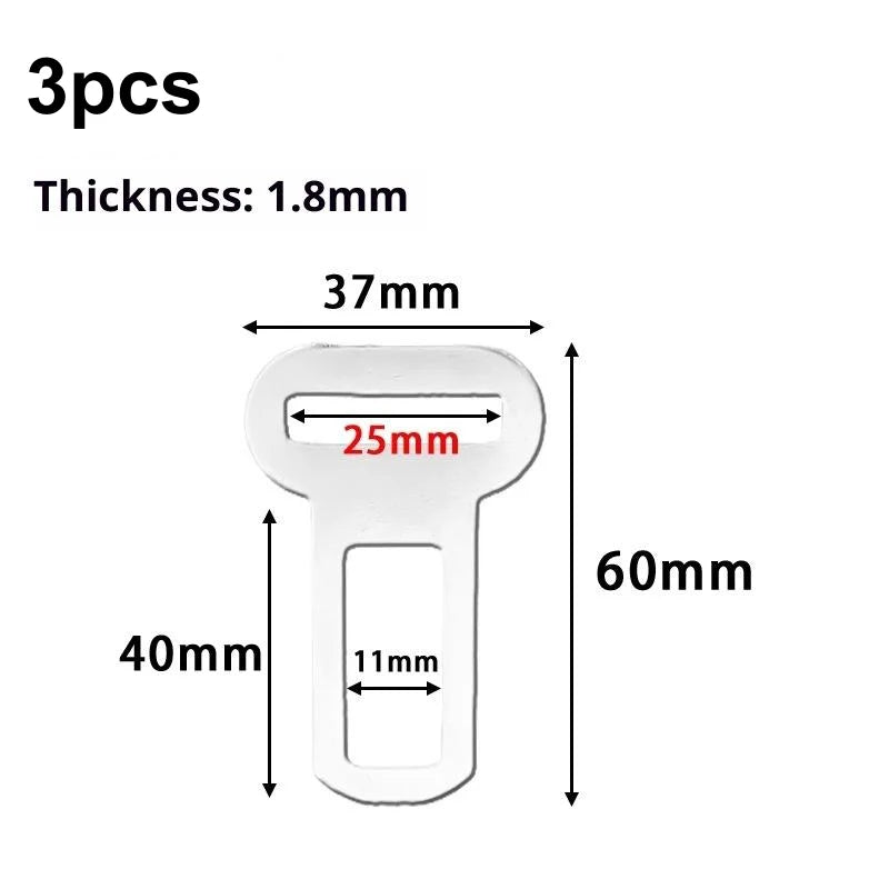 Pet Seat Belt Adapter 5Pcs Heavy Duty Metal Clip For Dog Car Travel Universal Fit Locking Buckle Accessories