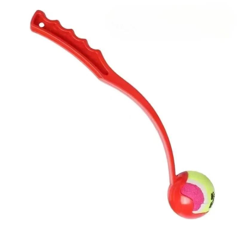 Pet Tennis Ball Launcher Set Outdoor Dog Training Toy Fetch Play Durable Ergonomic Handle Interactive Ball Picking Pet Supplies